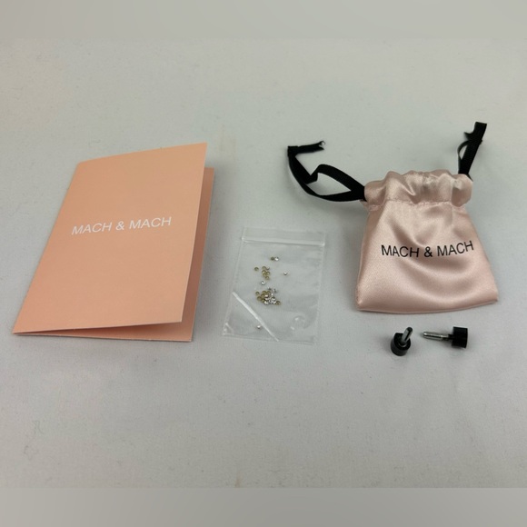 Mach & Mach RARE Double Bow Crystal-embellished Pink Satin Slingback Heels - Picture 16 of 16